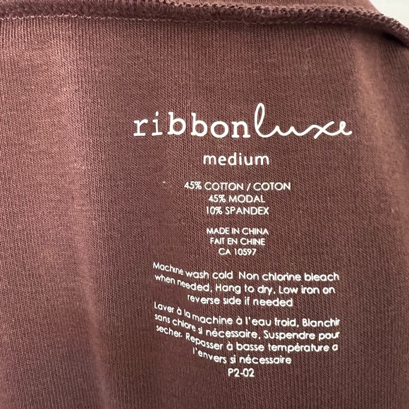 Chocolate brown Turtleneck top in size medium - Picture 6 of 7